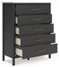 Cadmori - Five Drawer Wide Chest - Simple Home Plus