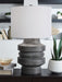 Wahida - Distressed Black - Poly Table Lamp - Simple Home Plus