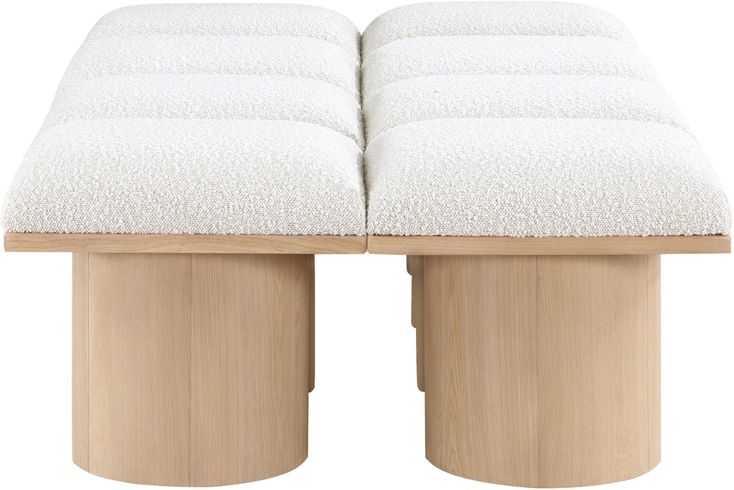Pavilion - 8 Piece Modular Bench With Natural Base - Simple Home Plus