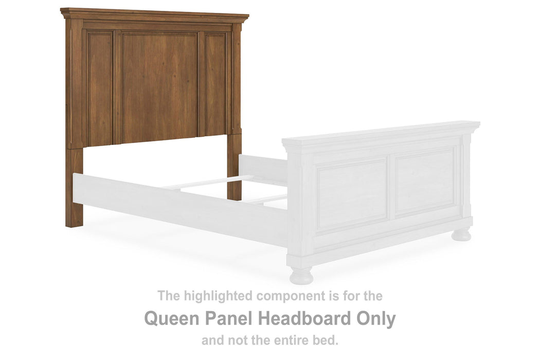 Feddinger - Queen Panel Headboard - Medium Brown - Simple Home Plus