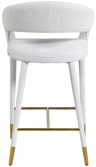 Destiny - Stool - Cream - Fabric - Simple Home Plus