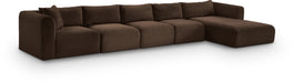 Shaggy - 5 Piece Modular Sectional With Chaise - Simple Home Plus