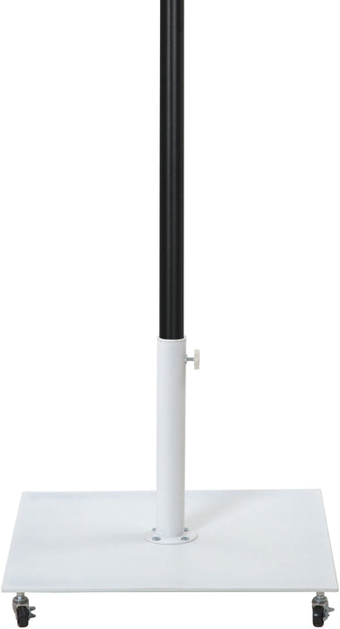 Fiji - Aluminum Patio Umbrella With Square White And Black Base - Simple Home Plus