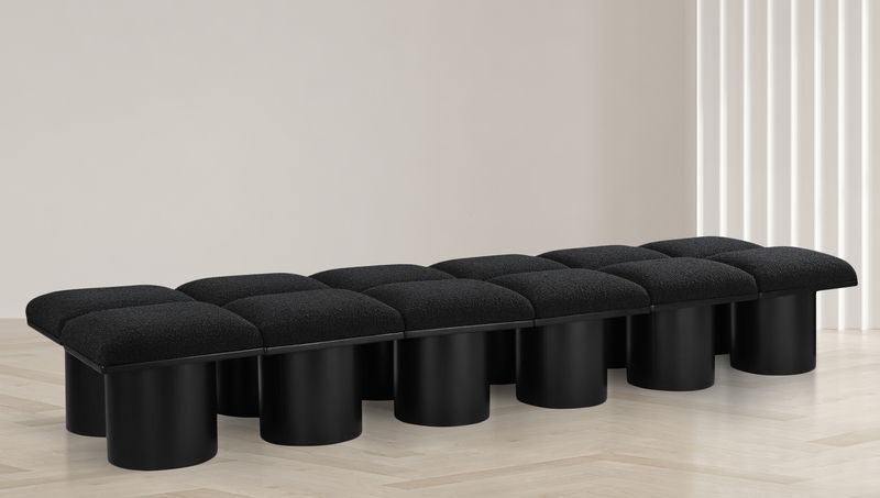 Pavilion - 12 Piece Modular Bench With Black Base