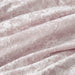 Mira - Crushed Velvet Sherpa Reversible King Comforter Set - Lavender - Simple Home Plus