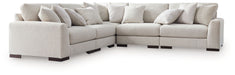 Cavella - Pebble - 5-Piece Sectional - Simple Home Plus