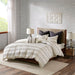 Rhea - Duvet Cover Mini Set - Ivory / Charcoal - Simple Home Plus