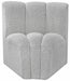 Arc - Boucle Fabric Curved Corner Chair - Simple Home Plus