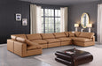 Comfy - 7 Piece Faux Leather Modular Armless Sectional - Simple Home Plus