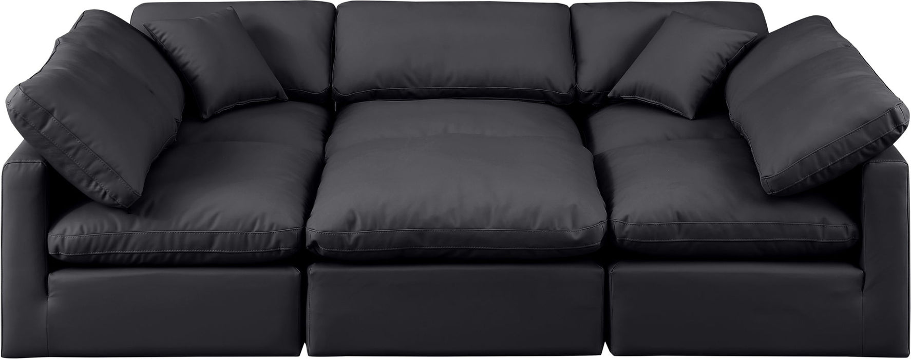 Indulge - Faux Leather 6 Piece Modular Sectional - Simple Home Plus