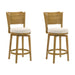 Winsley - Coastal Modern Swivel Wood Counter Height Kitchen Bar Stool - Simple Home Plus