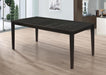 Louise - Rectangular Extension Leaf Dining Table - Black - Simple Home Plus