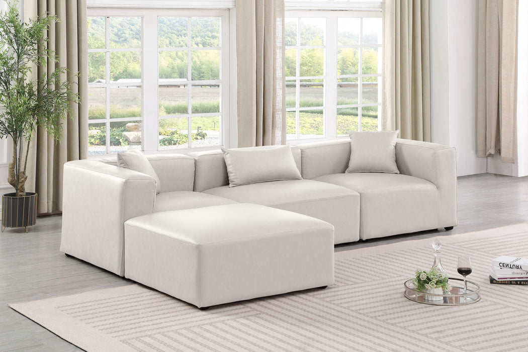 Cube - 4 Piece Modular Sectional With Chaise - Simple Home Plus