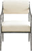 Bastille - Upholstered Dining Arm Chair (Set of 2) - Silver Frame - Simple Home Plus