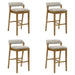 Landyn - 26" Amber Glow Counter Height Rubberwood Barstool - Simple Home Plus