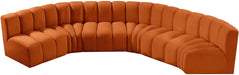 Arc - Velvet 6 Piece U-Shaped Modular Sofa - Simple Home Plus
