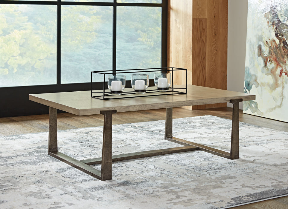 Dalenville - Gray - Rectangular Cocktail Table - Simple Home Plus