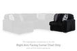 Midnight-Madness - RAF Corner Chair - Onyx - Simple Home Plus