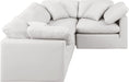 Indulge - Faux Leather 4 Piece Modular Corner Sectional - Simple Home Plus