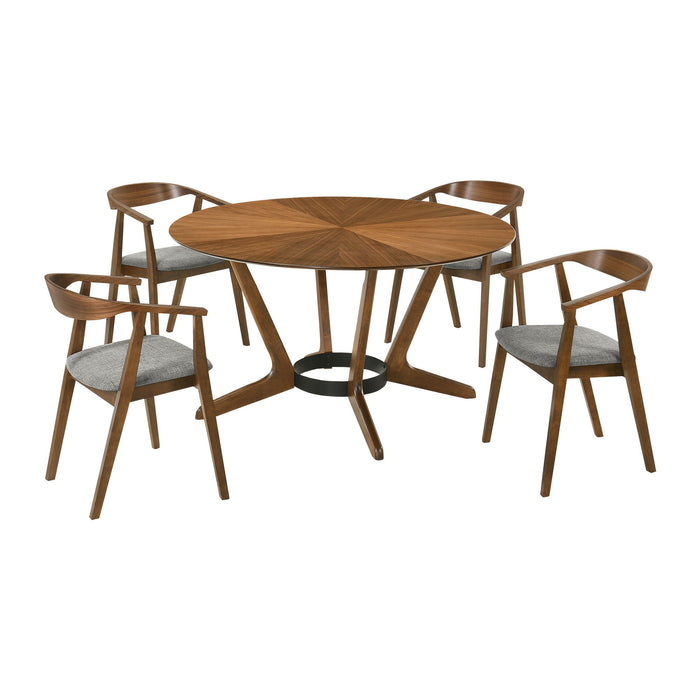 Santana - Round Dining Table Set - Simple Home Plus