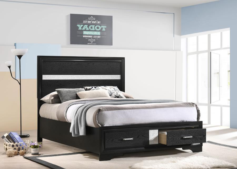 Miranda - Wood Storage Panel Bed - Simple Home Plus
