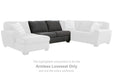 Ambee - Armless Loveseat - Slate - Simple Home Plus