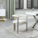 Romeo - Boucle Dining Chair With Silver Base (Set of 2) - Simple Home Plus