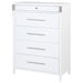 Gracemont - 5-Drawer Bedroom Chest Of Drawers - White - Simple Home Plus