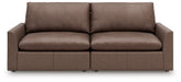 Whitehaven - 2-Piece Sectional Loveseat - Brown - Simple Home Plus