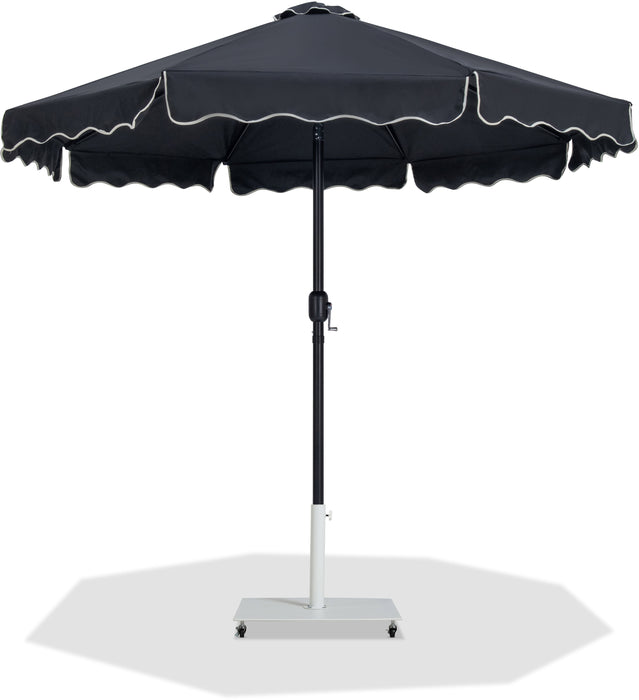 Amalfi - Aluminum Patio Umbrella - White Base / Black Pole - Simple Home Plus