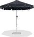 Amalfi - Aluminum Patio Umbrella - White Base / Black Pole - Simple Home Plus