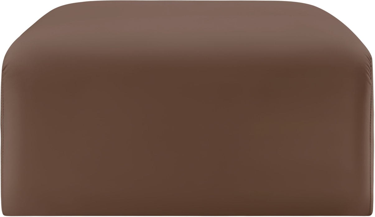 Arc - Faux Leather Ottoman - Simple Home Plus