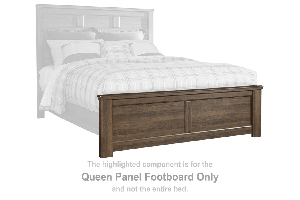 Juararo - Queen Panel Footboard - Dark Brown - Simple Home Plus