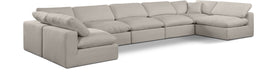 Comfy - 7 Piece Linen Modular Armless Sectional - Simple Home Plus