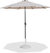 Fiji - Aluminum Patio Umbrella With Round White And Black Base - Simple Home Plus