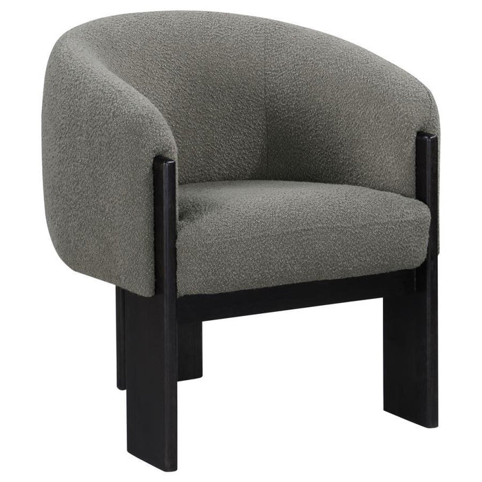 Valdez - Boucle Upholstered Barrel Back Accent Chair - Simple Home Plus