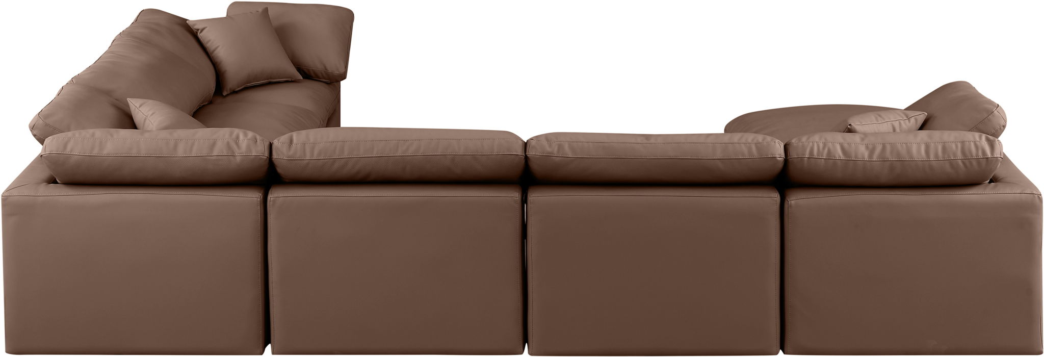 Indulge - Faux Leather 7 Piece Modular Sectional - Simple Home Plus