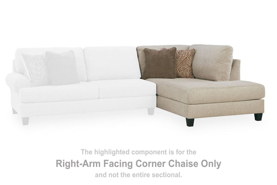 Steelwater Retreat - RAF Corner Chaise - Latte - Simple Home Plus