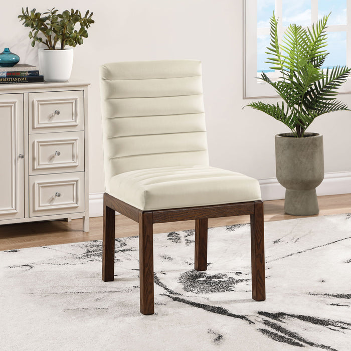 Evelyn - Dining Chair With Brown Legs - Simple Home Plus