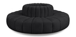 Arc - Faux Leather 8 Piece Round Modular Sofa - Simple Home Plus
