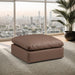 Comfy - Faux Leather Ottoman - Simple Home Plus