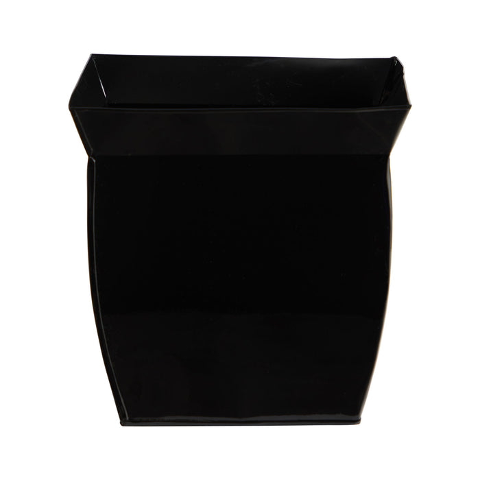 11.75" Fluted Metal Square Planter