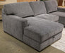 Stringer - LAF Corner Chaise With Storage - Slate - Simple Home Plus