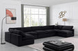 Comfy - 7 Piece Velvet Modular Armless Sectional - Simple Home Plus