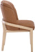 Navo - Faux Leather Upholstered Dining Chair - Natural Base - Simple Home Plus