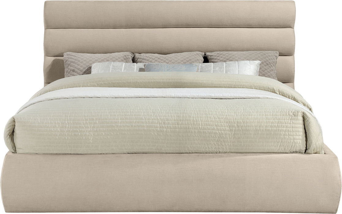 Adam - Chenille Fabric Bed With 52" Headboard - Simple Home Plus
