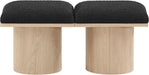 Pavilion - 2 Piece Modular Bench With Natural Base - Simple Home Plus