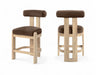 Arienzo - Velvet Performance Fabric Upholstered Counter Stool (Set of 2) - Simple Home Plus