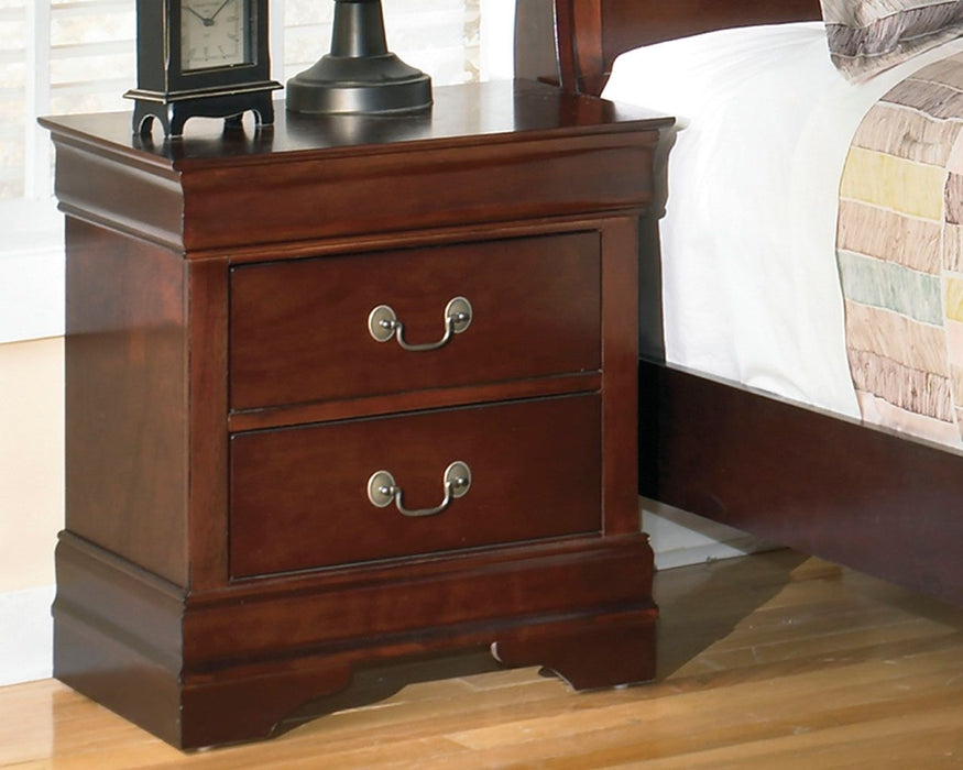 Alisdair - Reddish Brown - Two Drawer Night Stand - Simple Home Plus