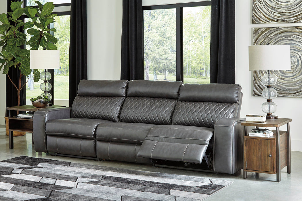 Samperstone - Power Reclining Sectional - Simple Home Plus